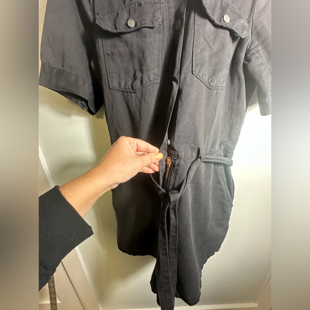 FRAME DENIM Belted Short Jumpsuit Size Large - Picture 13 of 17